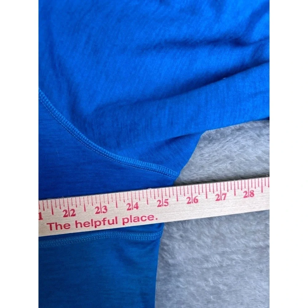 The North Face Men's XL Blue 1/4 Zip Fleece Pullover Jacket w/ Zip Pocket Hiking